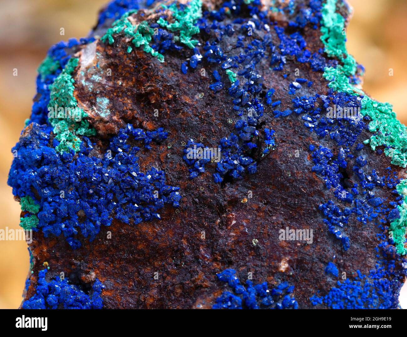 azurite mineral specimen stone rock geology gem crystal Stock Photo - Alamy