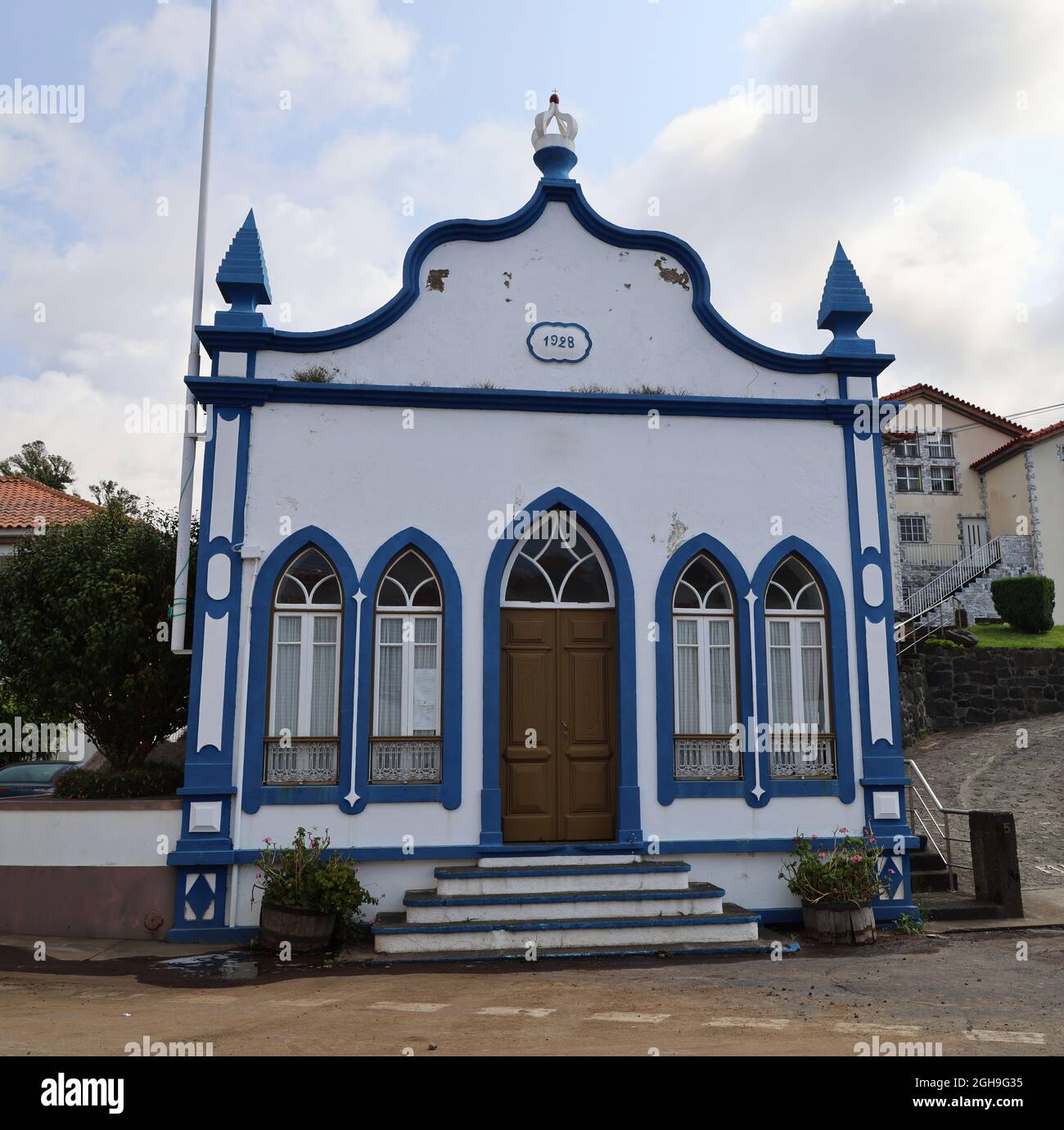 The Imperio do Espirito Santo da Luz church, Graciosa island, Azores Stock Photo
