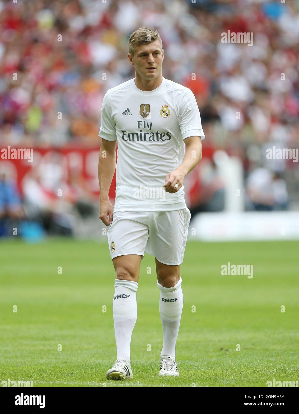 Image Aug 4 15 Munich United Kingdom Real Madrid S Toni Kroos In Action Audi Cup Real Madrid Vs Tottenham Hotspur Allianz Arena Munich Germany 4th August 15 Stock Photo Alamy