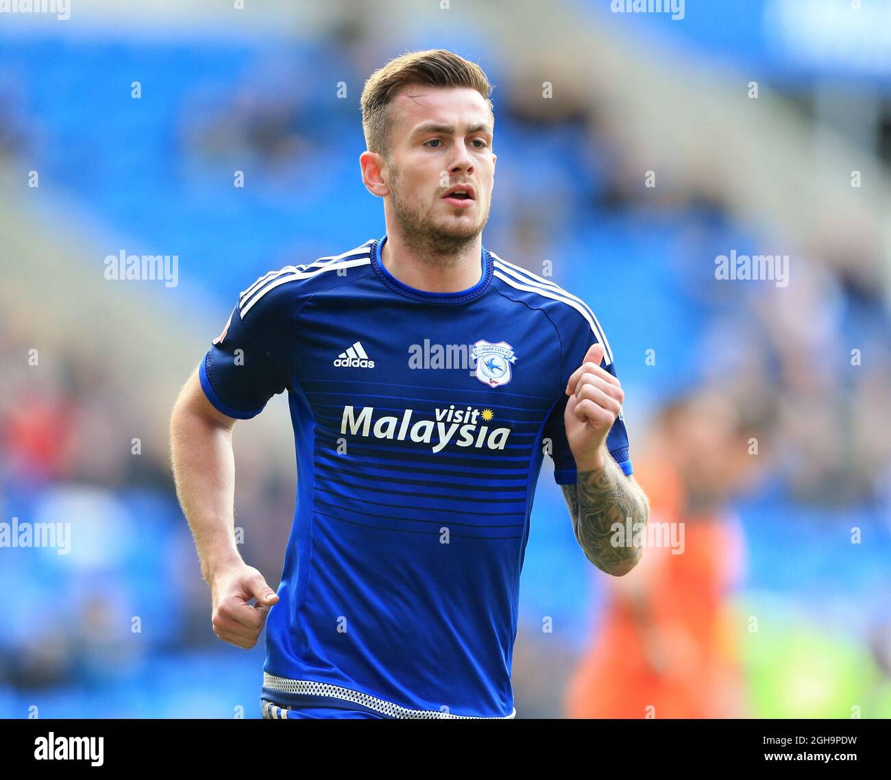 Cardiffâ€™s Joe Ralls in action during the Sky Bet Championship League match at The Cardiff City Stadium.  Photo credit should read: David Klein/Sportimage Stock Photo