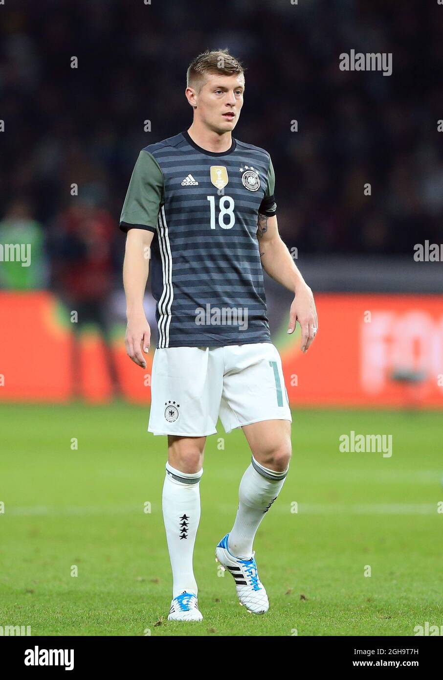 Germany's Toni Kroos in action during the International Friendly match at Olympiastadion.  Photo credit should read: David Klein/Sportimage via PA Images  Stock Photo