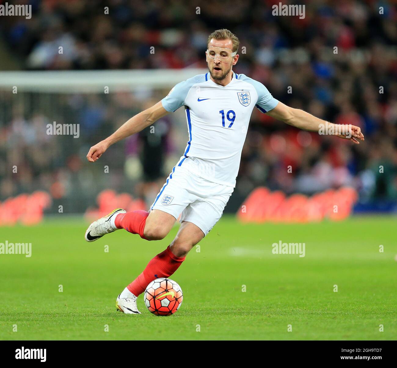 England's Harry Kane In Action During The International Friendly Match 