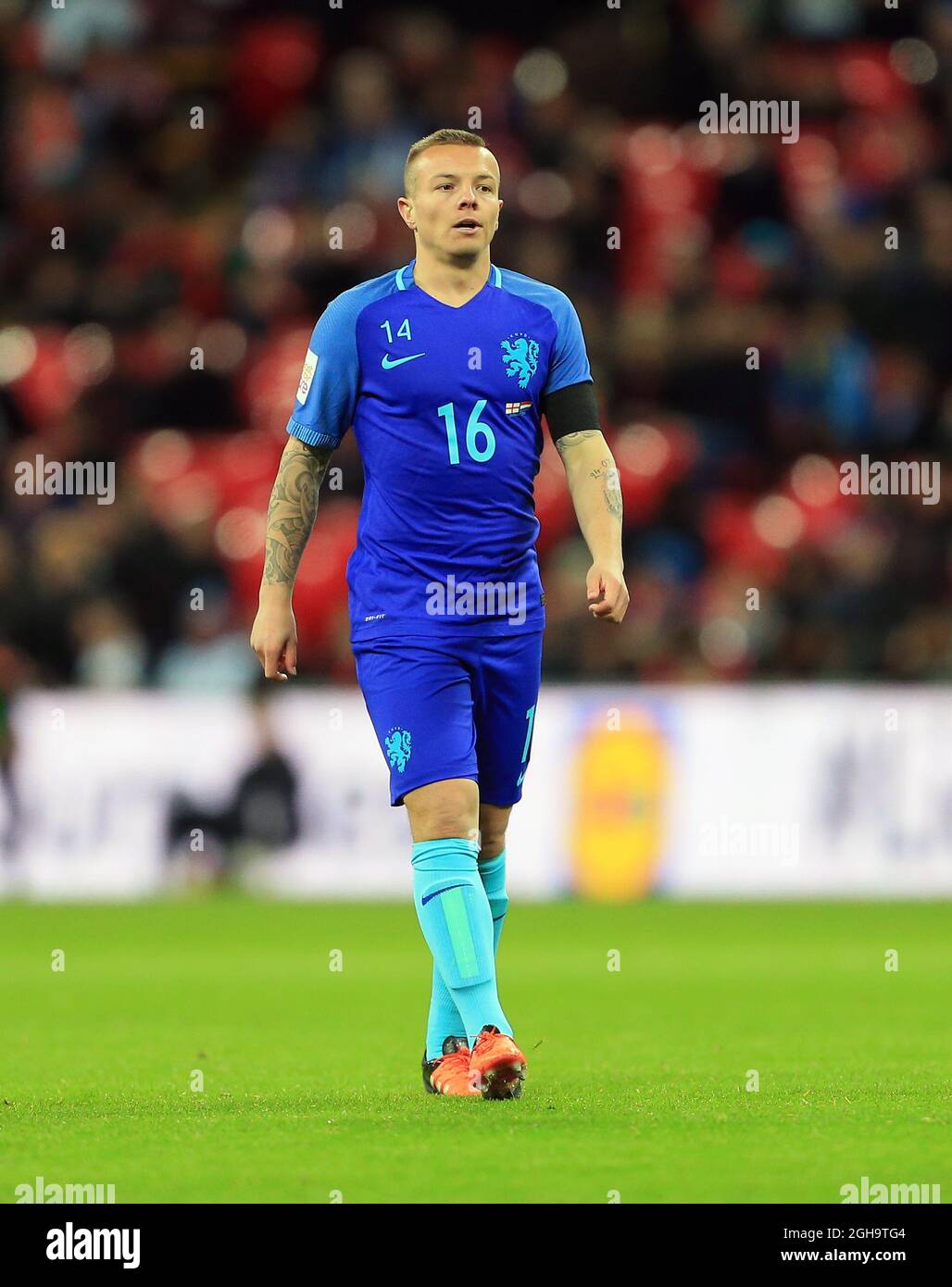 Netherland's Jordy Clasie in action during the International friendly match at Wembley.  Photo credit should read: David Klein/Sportimage via PA Images  Stock Photo