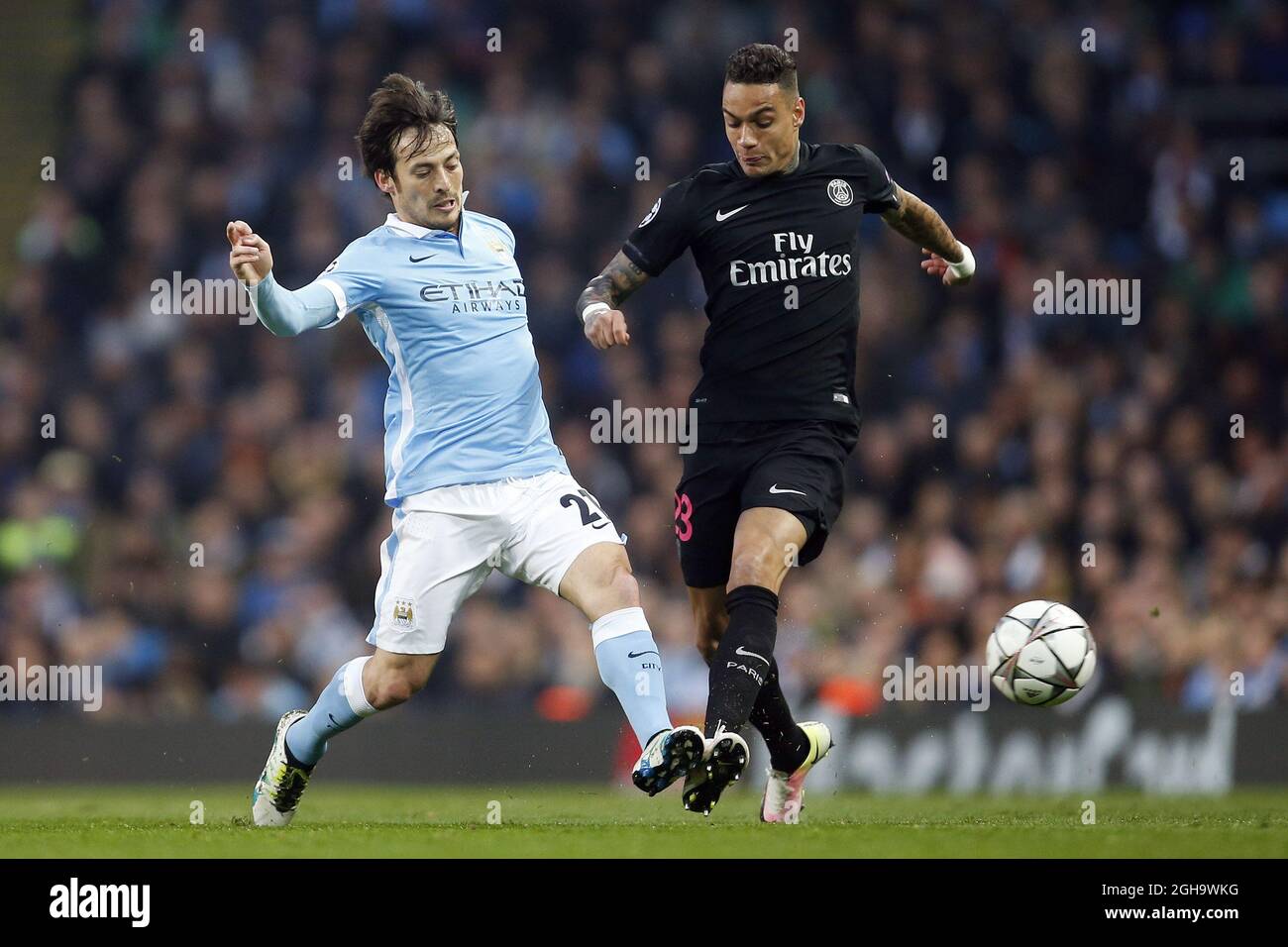 Gregory van der Wiel of PSG during the UEFA Champions League match at The  Etihad Stadium. Photo credit should read: Simon Bellis/Sportimage via PA  Images Stock Photo - Alamy