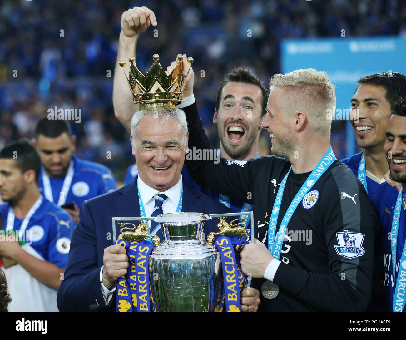 Ranieri premier league trophy hi-res stock photography and images - Alamy