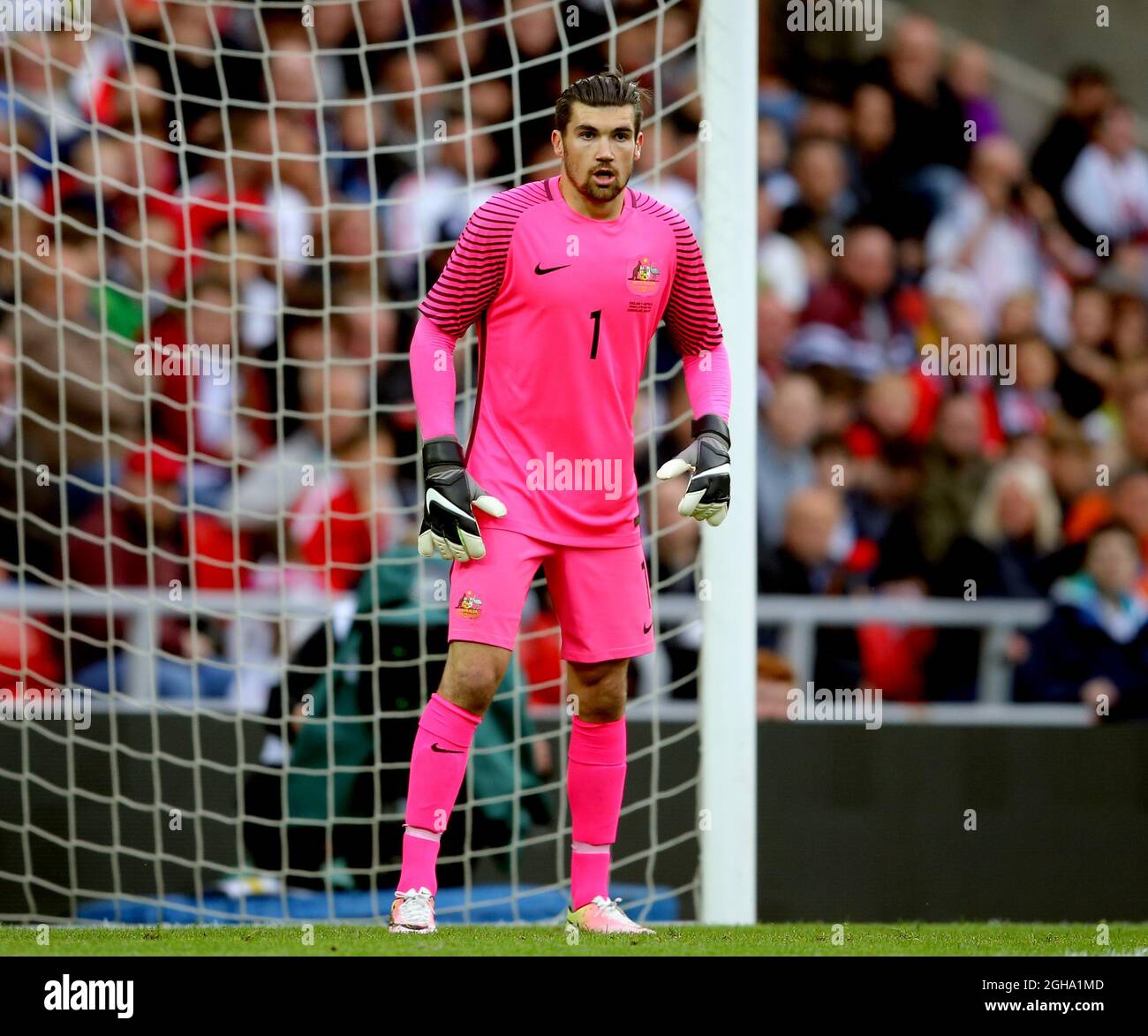 Mathew Ryan of Australia during the International Friendly match at the Stadium of Light, Sunderland. Photo credit should read: Simon Bellis/Sportimage via PA Images Stock Photo