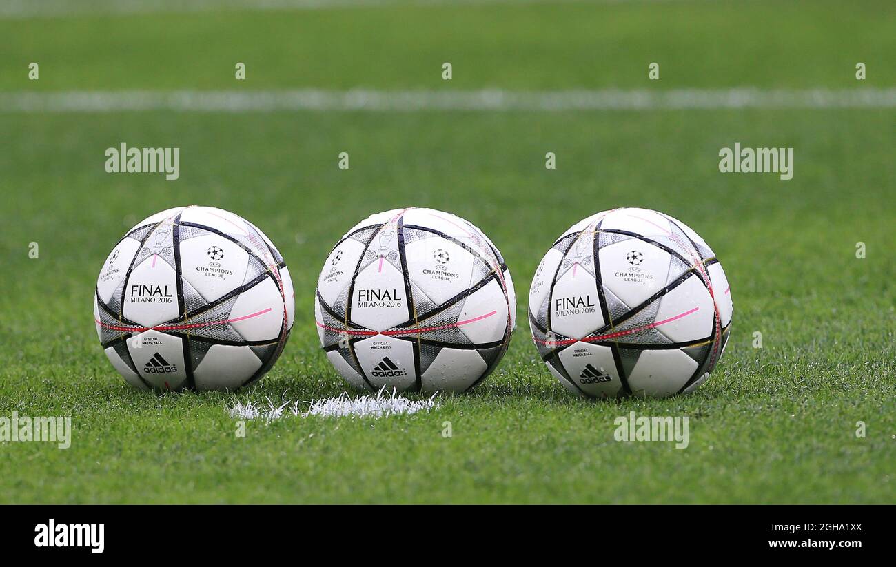 The Adidas Champions League final ball during the UEFA Champions League  Final match at the Giuseppe Meazza Stadium, Milan, Italy. Photo credit  should read: David Klein/Sportimage via PA Images Stock Photo -