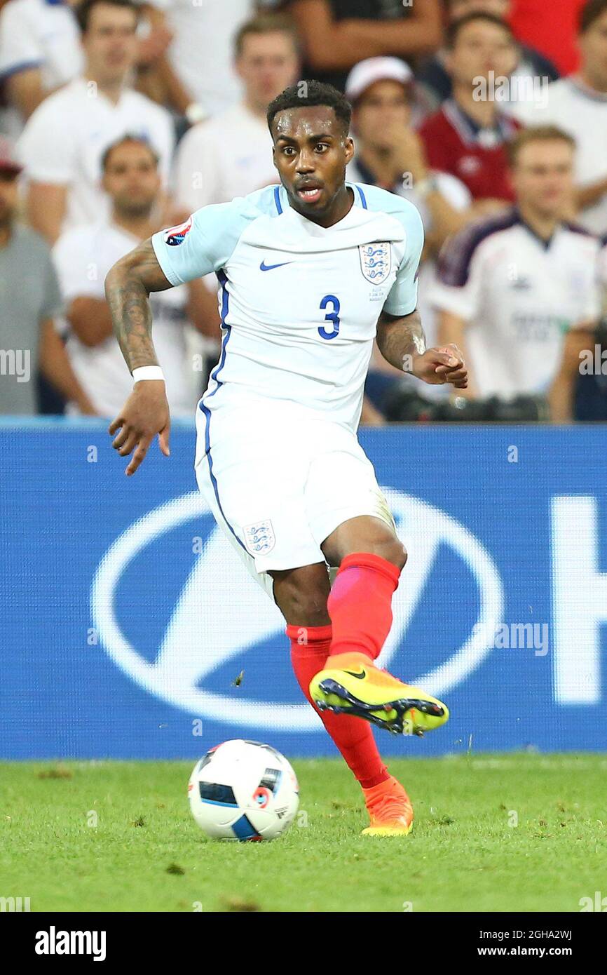 Danny Rose of England during the UEFA European Championship 2016 match at the Stade Velodrome, Marseille. Picture date June 11th, 2016 Pic Phil Oldham/Sportimage via PA Images Stock Photo