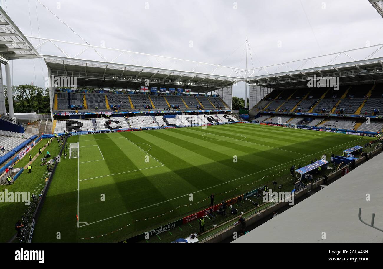 General view of the stadium during the UEFA European Championship 2016 match at the Stade Felix Bollaert-Delelis, Lens. Picture date June 16th, 2016 Pic David Klein/Sportimage via PA Images Stock Photo