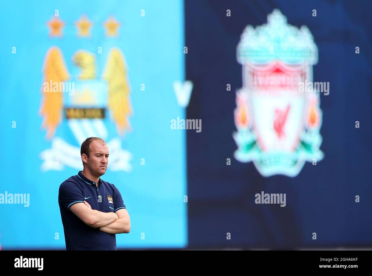 Nick Cushing Head Coach of Manchester City Women during the WSL match at The Academy Stadium.  Photo credit should read: Lynne Cameron/Sportimage via PA Images Stock Photo