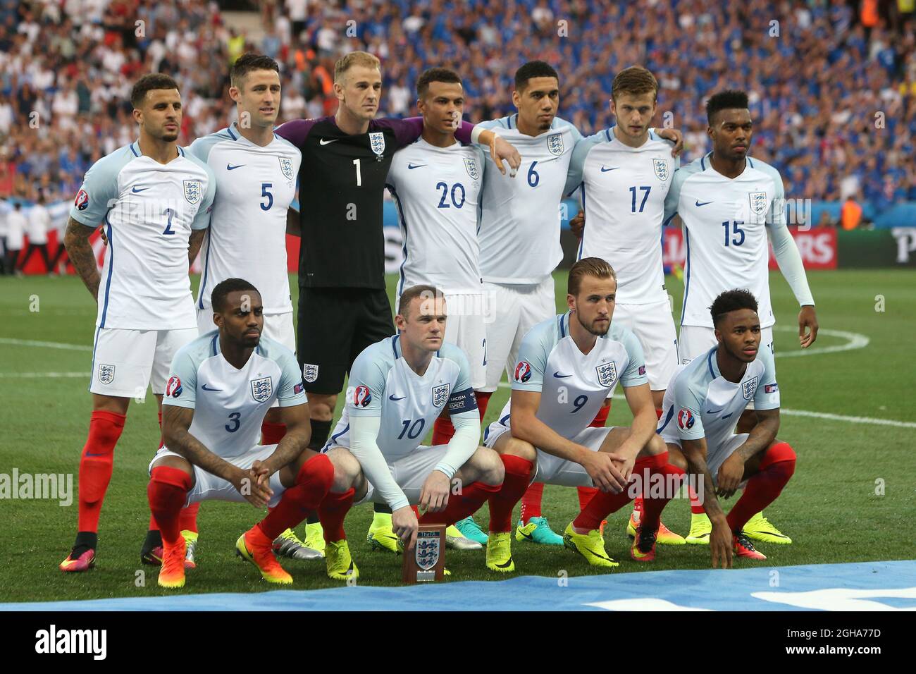 England team group during the UEFA European Championship 2016 match at the  Allianz Riviera, Nice. Picture date June 27th, 2016 Pic Phil  Oldham/Sportimage via PA Images Stock Photo - Alamy