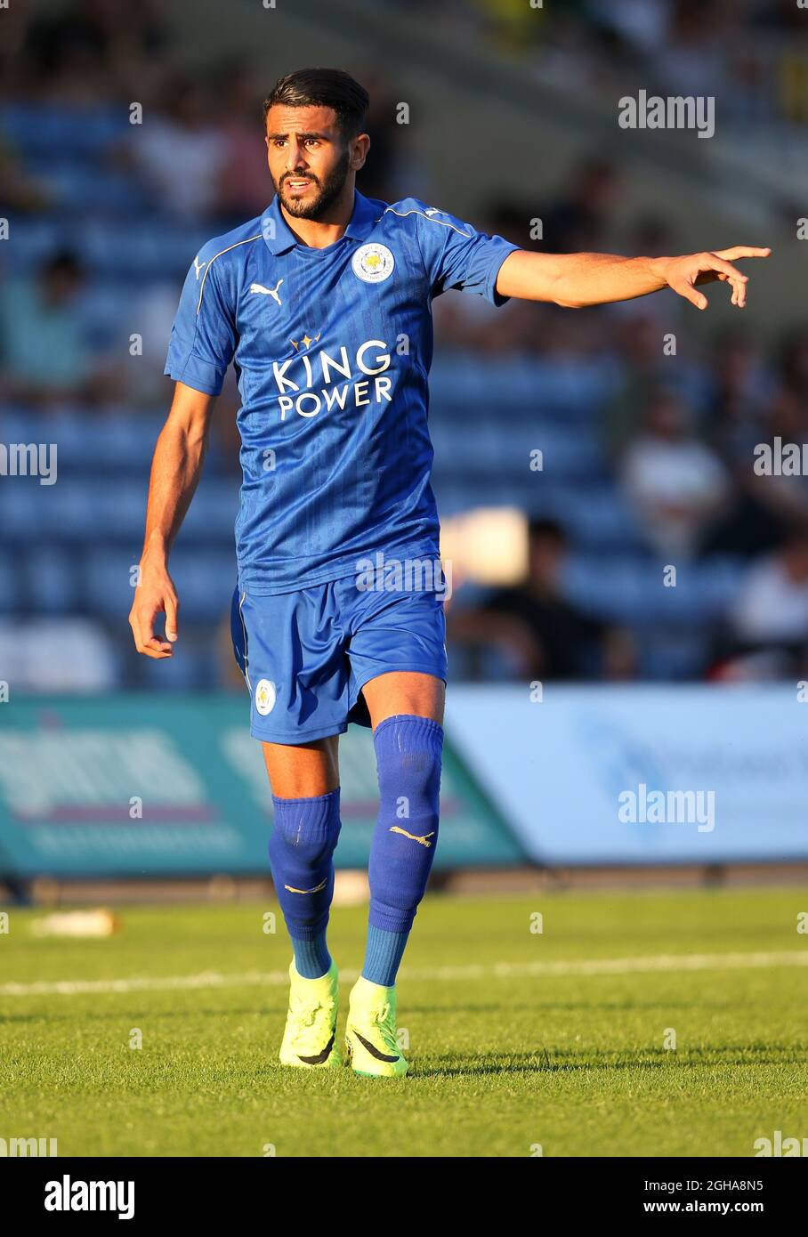 Leicester City S Riyad Mahrez In Action During The Pre Season Friendly Match At The Kassam Stadium Oxford Picture Date July 19th 16 Pic David Klein Sportimage Via Pa Images Stock Photo Alamy