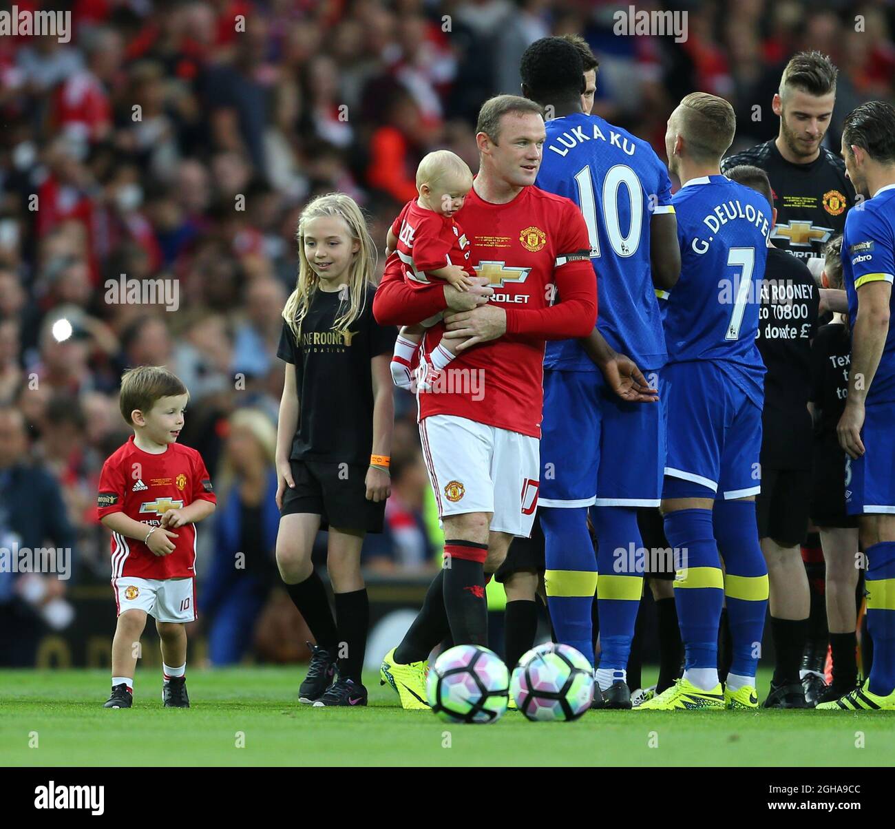 Wayne Rooney of Manchester United during the Wayne Rooney testimonial ...