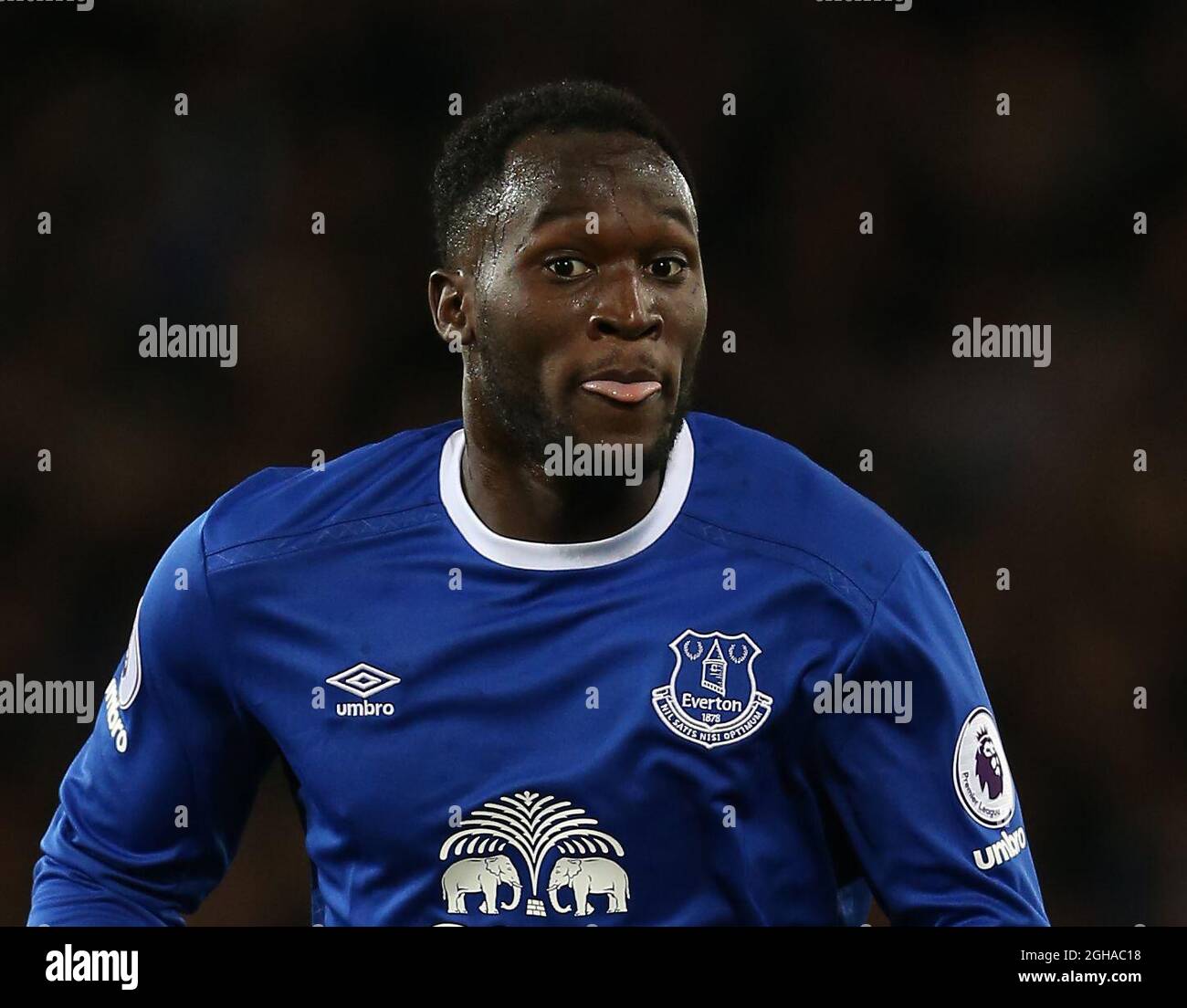 Romelu Lukaku of Everton during the Premier League match at Goodison