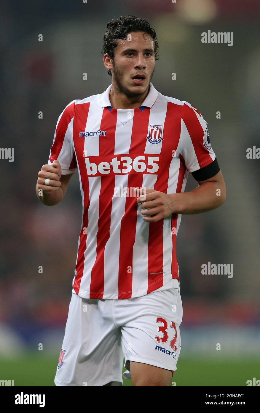 Ramadan Sobhi of Stoke City during the Premier League match at the Britannia Stadium, Stoke on Trent. Picture date: October 31st, 2016. Pic Simon Bellis/Sportimage via PA Images Stock Photo