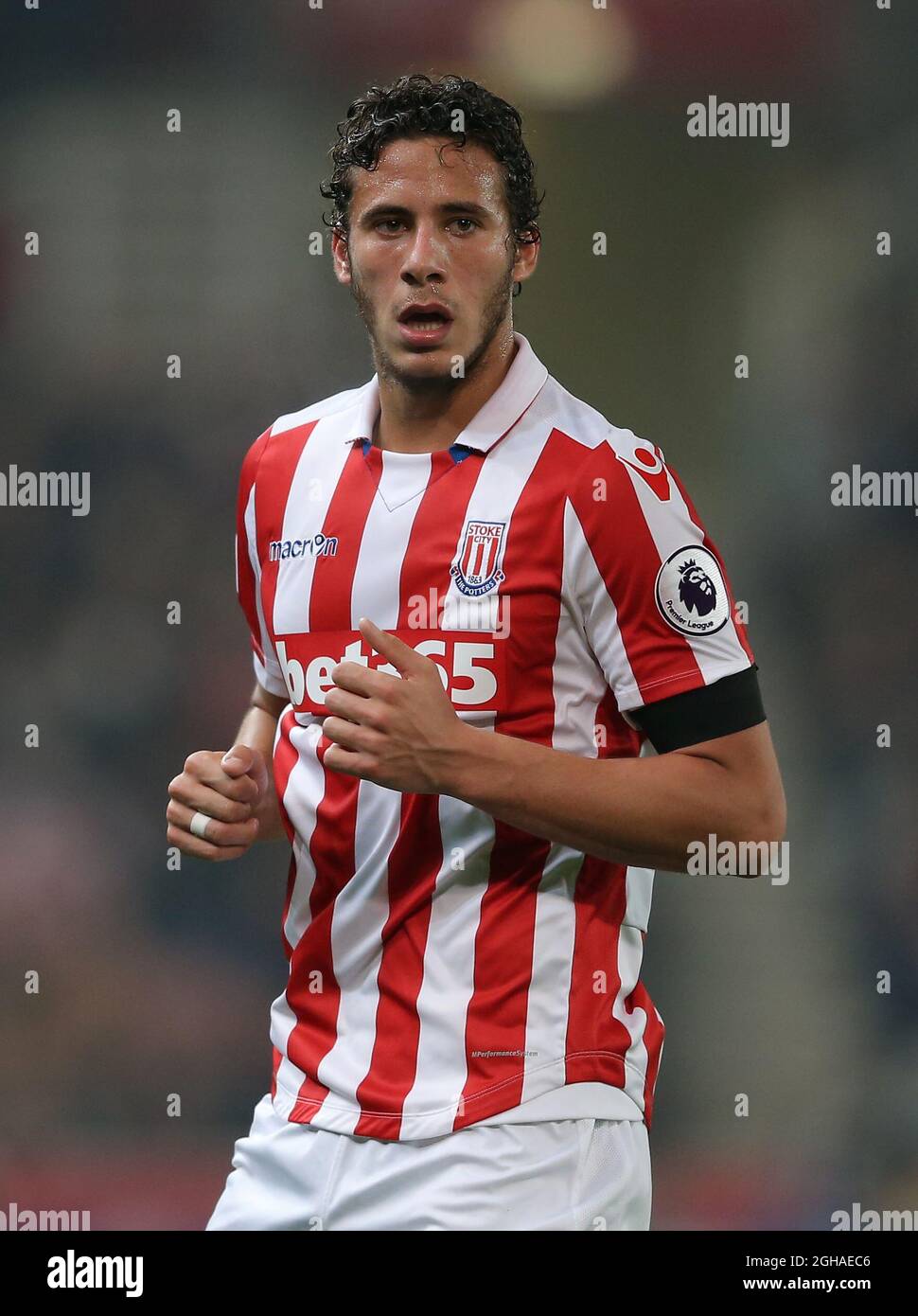 Ramadan Sobhi of Stoke City during the Premier League match at the Britannia Stadium, Stoke on Trent. Picture date: October 31st, 2016. Pic Simon Bellis/Sportimage via PA Images Stock Photo