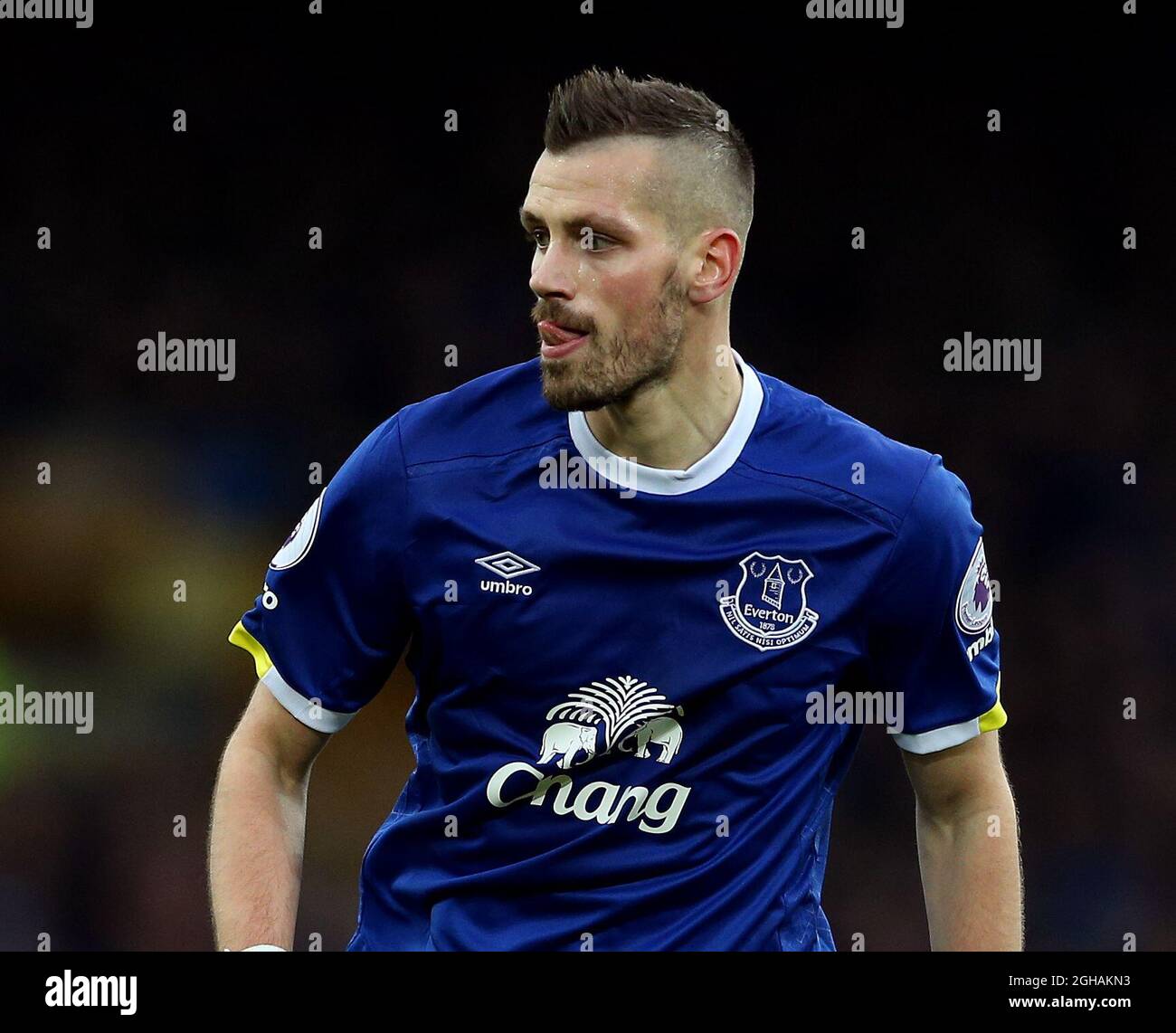Morgan Schneiderin of Everton during the English Premier League match ...