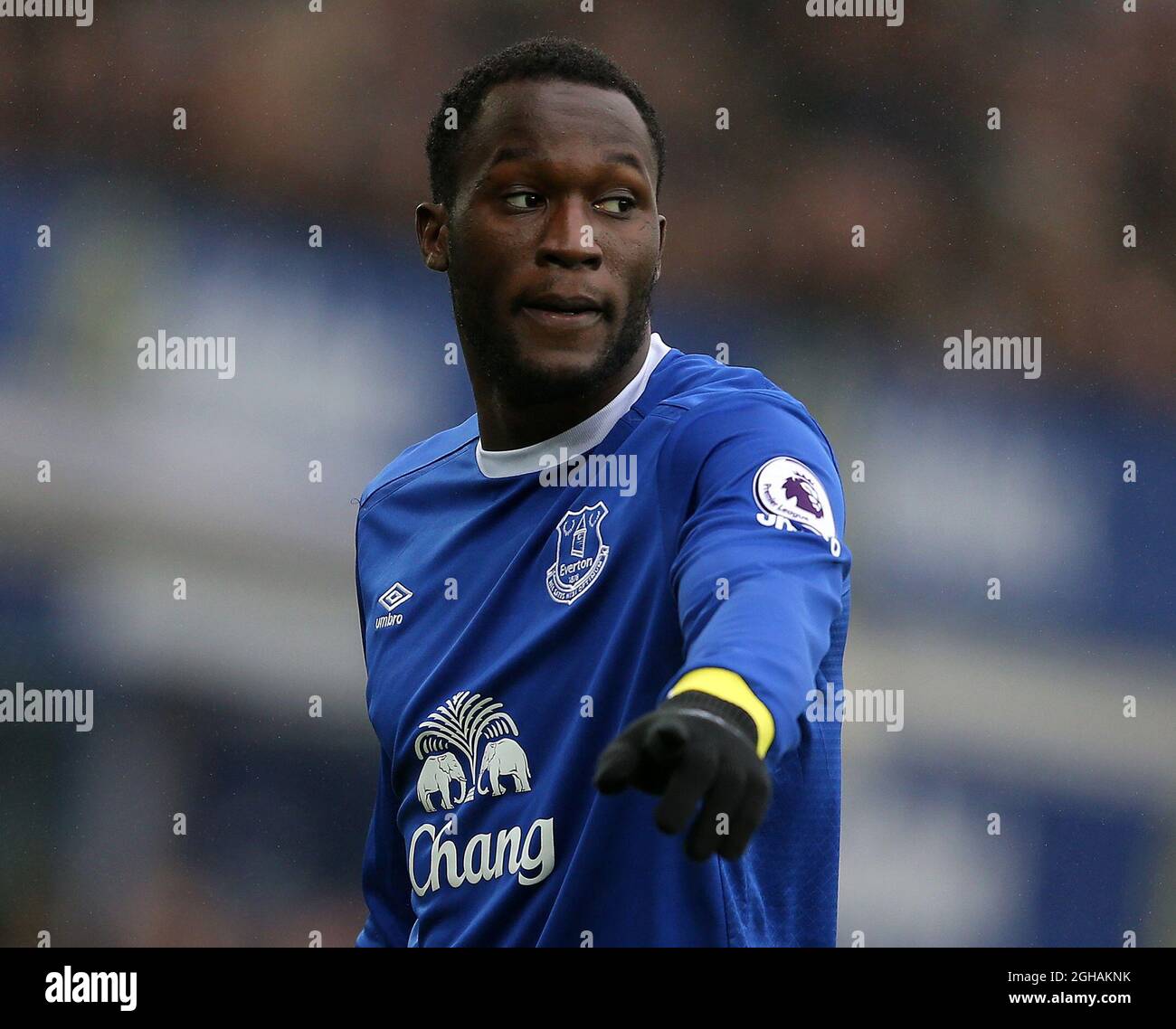 Romelu Lukaku of Everton in action during the English Premier League ...