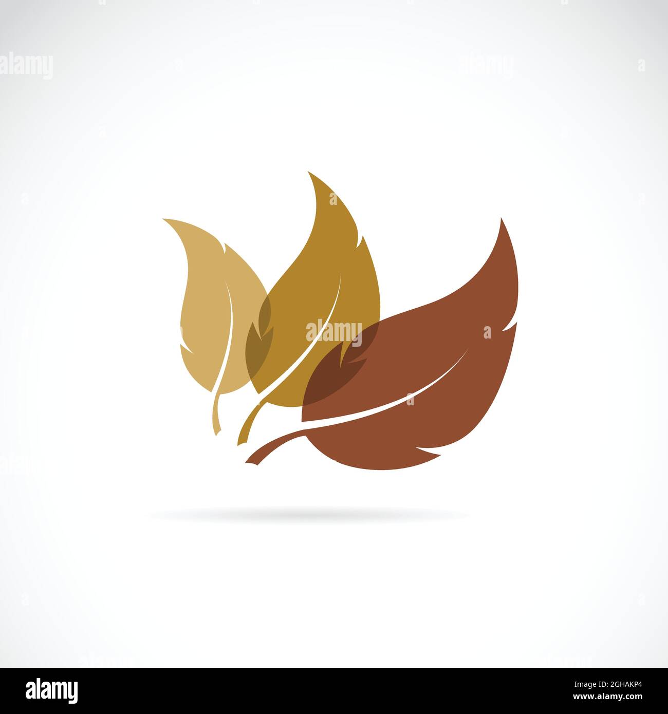 Vector leaves icon on white background. Easy editable layered vector illustration. Stock Vector