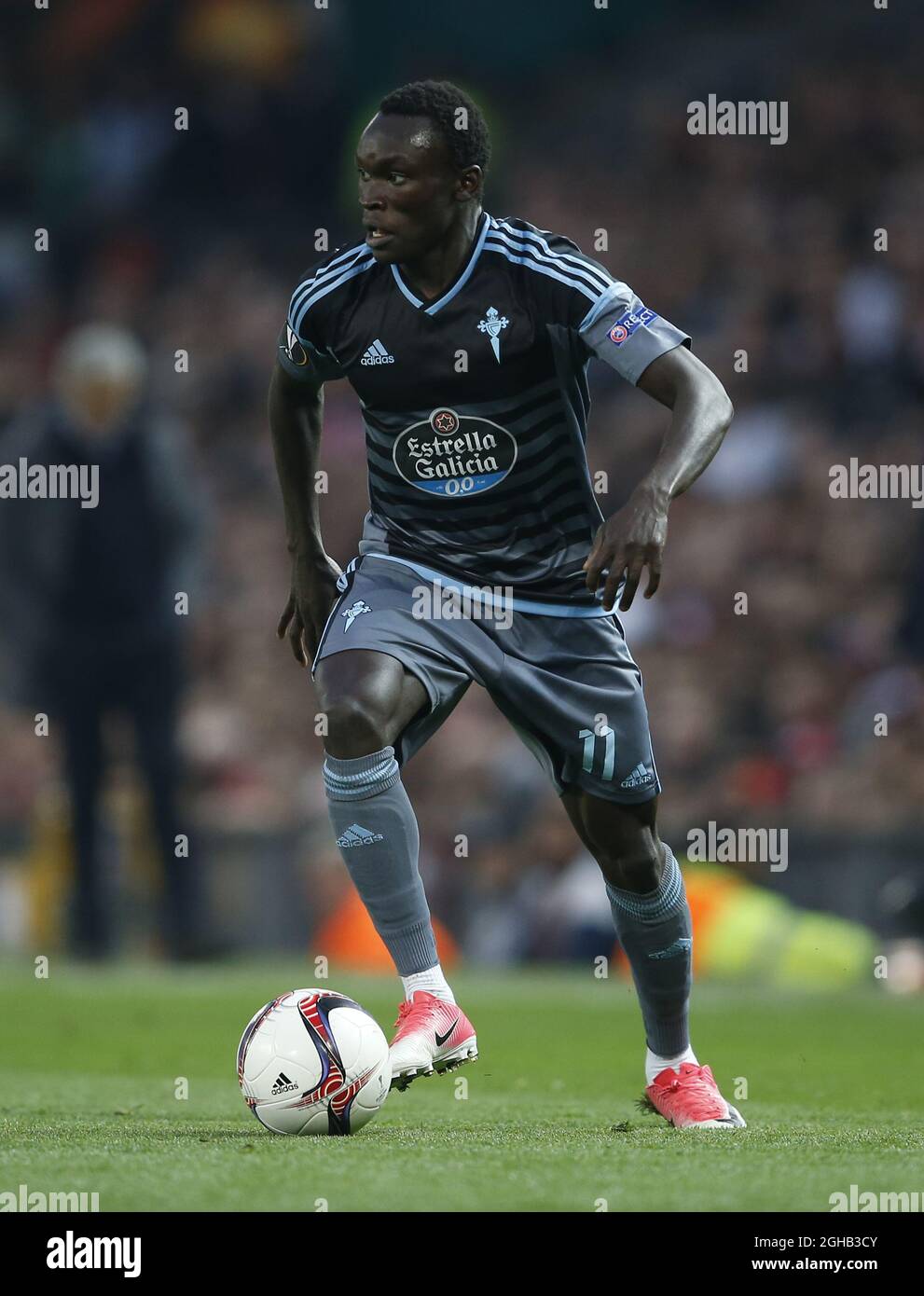 Pione Sisto of Celta Vigo during the Europa League Semi Final 2nd Leg match at Old Trafford Stadium, Manchester. Picture date: May 11th 2017. Pic credit should read: Simon Bellis/Sportimage via PA Images Stock Photo