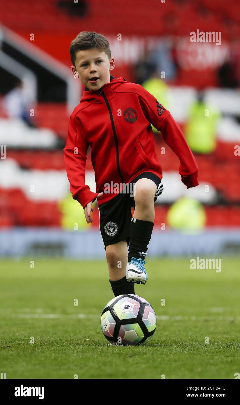Kai Rooney son of Wayne Rooney of Manchester United during the English