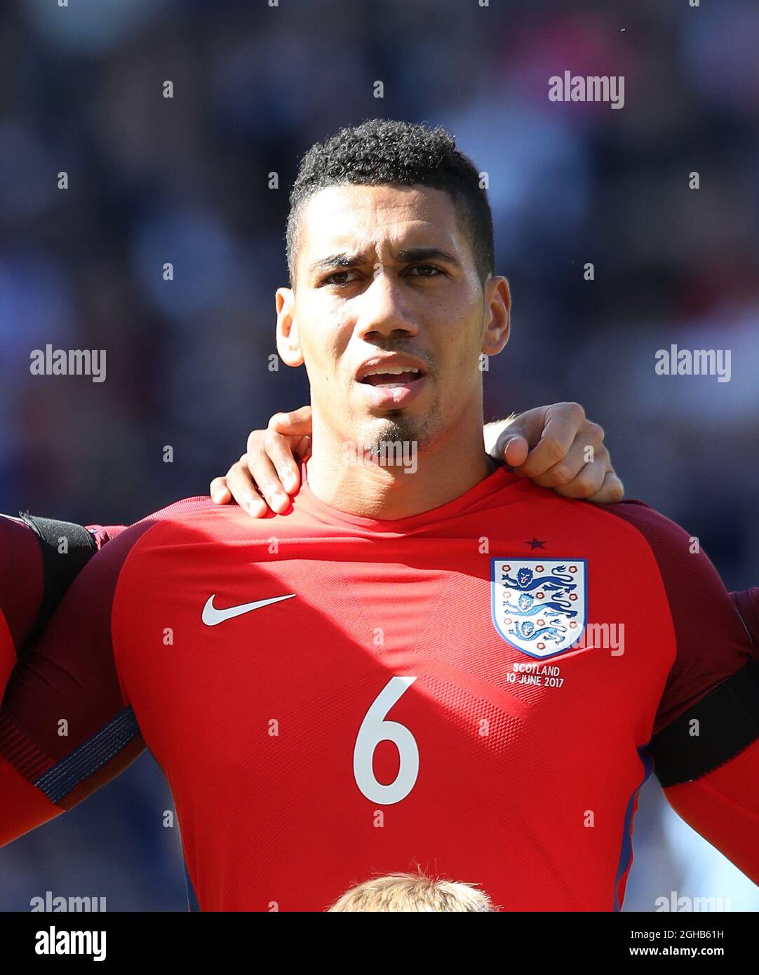 England's Chris Smalling in action during the FIFA World Cup Qualifying match at Hampden Park Stadium, Glasgow Picture date 10th June 2017. Picture credit should read: David Klein/Sportimage via PA Images Stock Photo