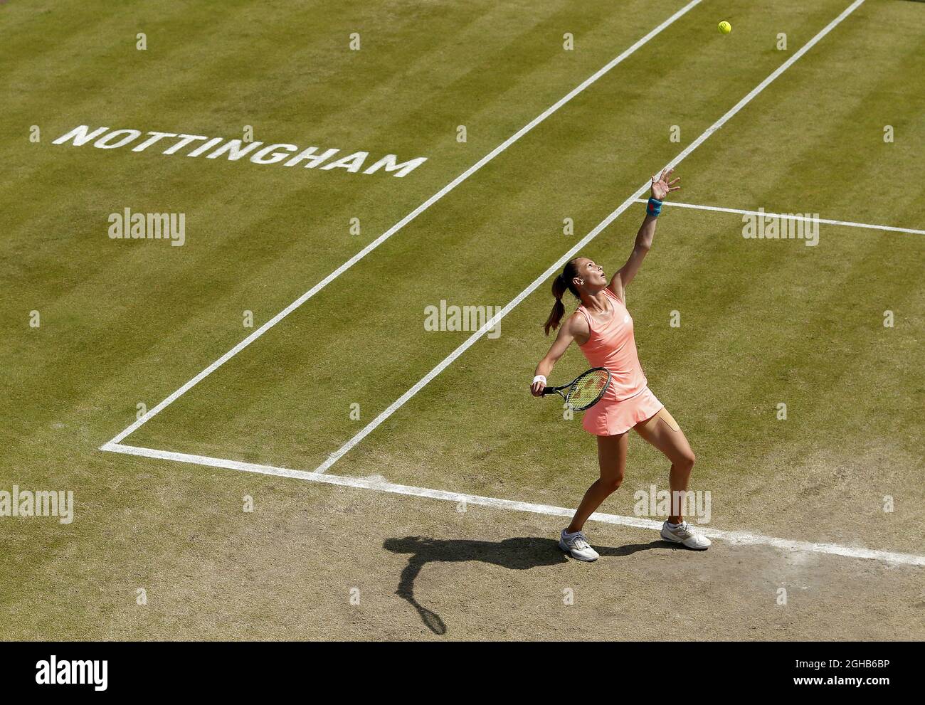 Magdalena Rybarikova of Slovakia during the AEGON Nottingham Day 6 at the Nottingham Tennis Centre. Picture date: June 16th, 2017. Picture credit should read: Matt McNulty/Sportimage via PA Images Stock Photo
