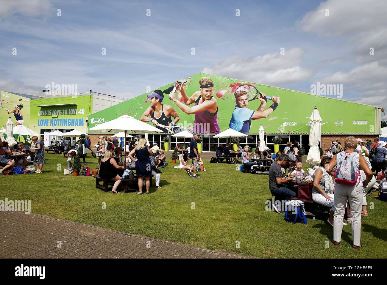A general view during the AEGON Nottingham Open at the Nottingham Tennis Centre. Picture date: June 16th, 2017. Picture credit should read: Matt McNulty/Sportimage via PA Images Stock Photo