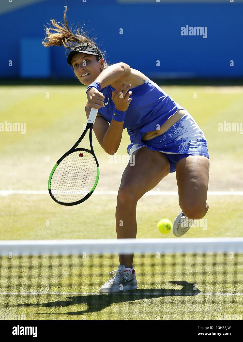 Laura Robson of Great Britain during the AEGON Nottingham Day 7 at the Nottingham Tennis Centre. Picture date: June 18th, 2017. Picture credit should read: Matt McNulty/Sportimage via PA Images Stock Photo