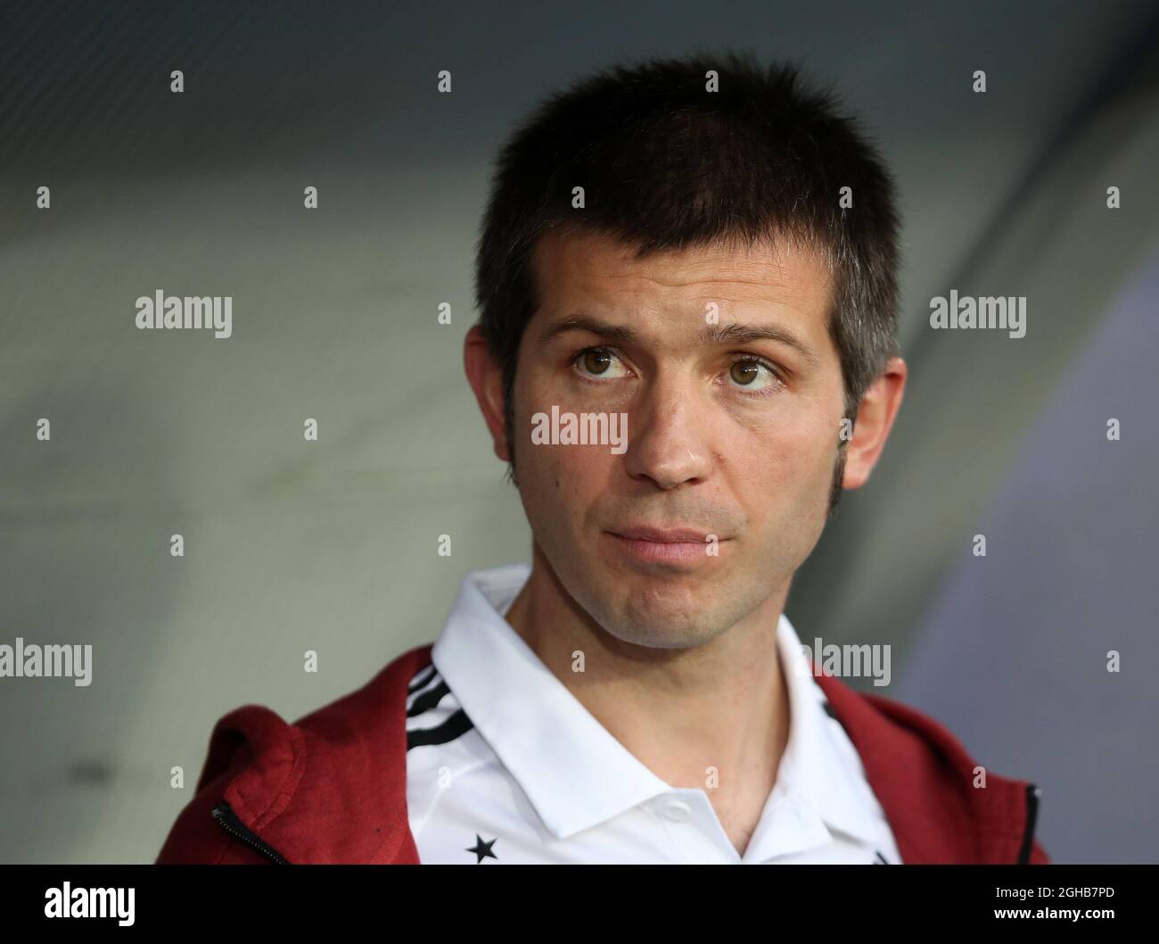 Spain's Albert Celades looks on during the UEFA Under 21 Final at the