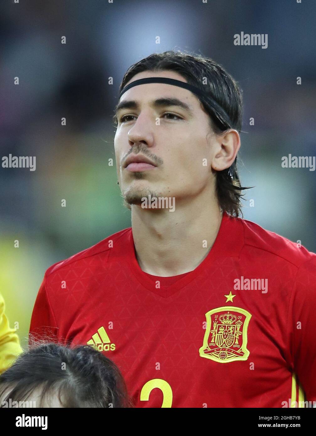 Spain's Hector Bellerin in action during the UEFA Under 21 Final at the  Stadion Cracovia in