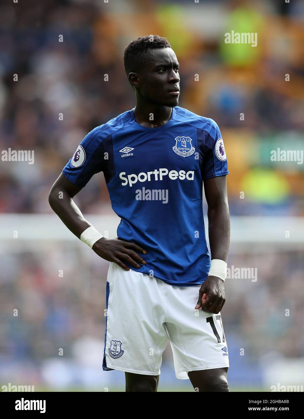 Everton's Idrissa Gana Gueye in action during the premier league match at Goodison Park, Liverpool. Picture date 12th August 2017. Picture credit should read: David Klein/Sportimage via PA Images Stock Photo