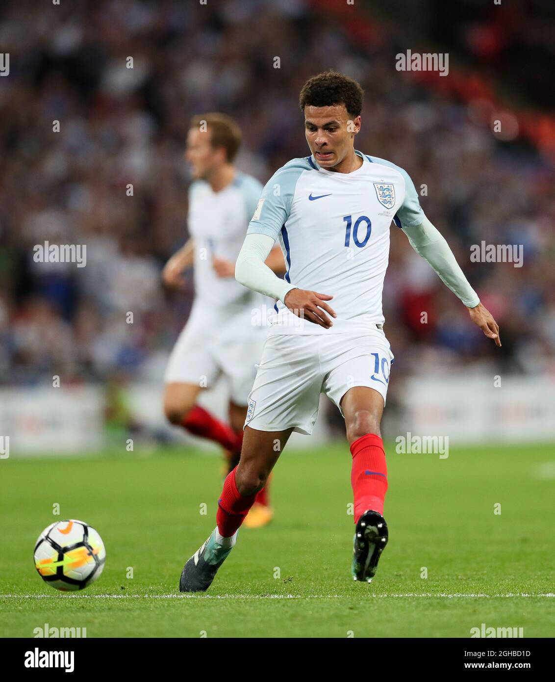 England's Dele Alli in action during the World Cup Qualifier match at Wembley Stadium, London. Picture date 4th September 2017. Picture credit should read: David Klein/Sportimage via PA Images Stock Photo