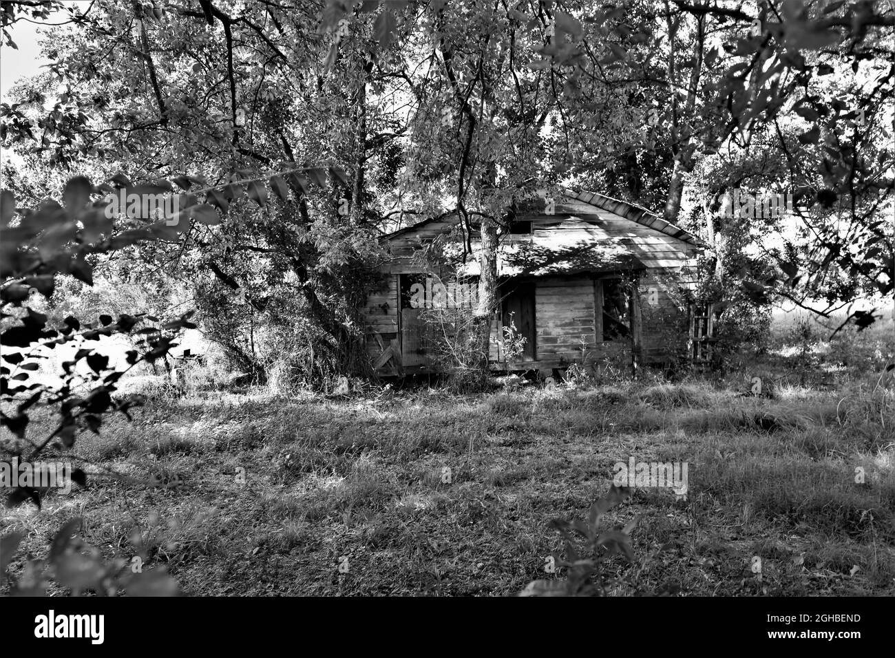 Old abandoned farm house Stock Photo