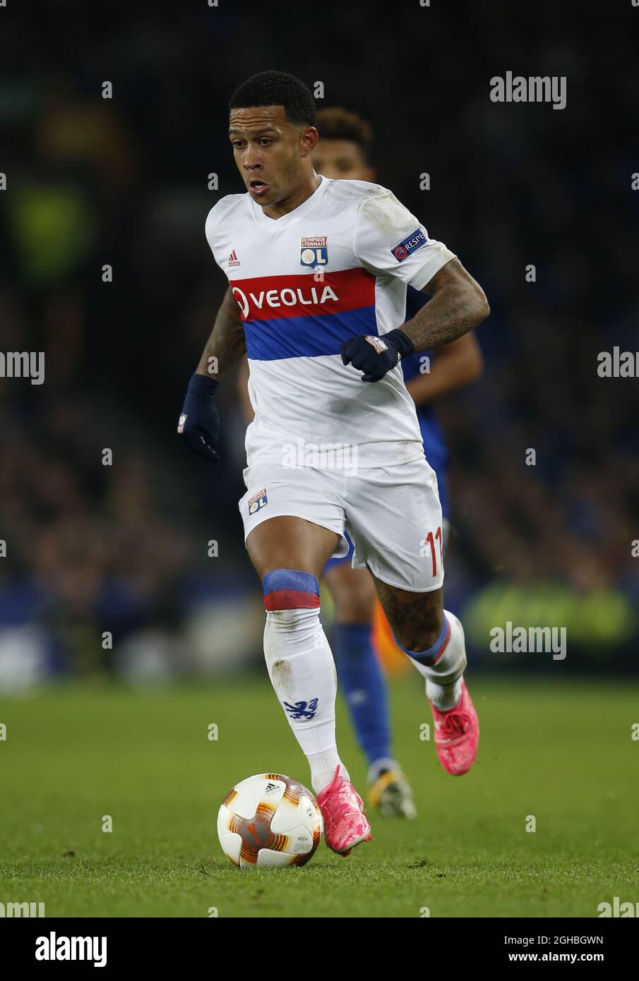 Memphis Depay of Lyon during the Europa League Group E match at ...