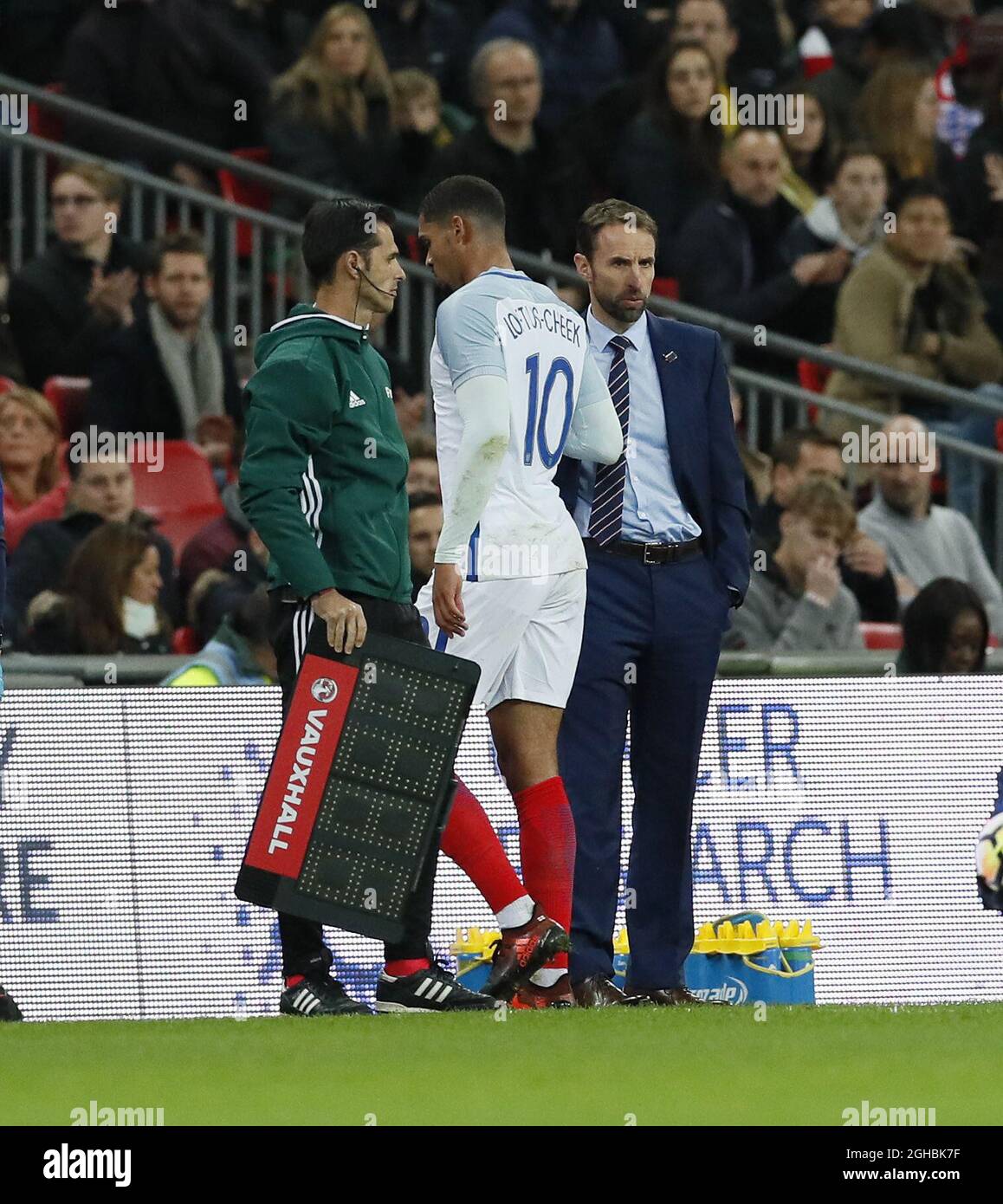 England's Ruben Loftus-Cheek goes off injured during during the ...
