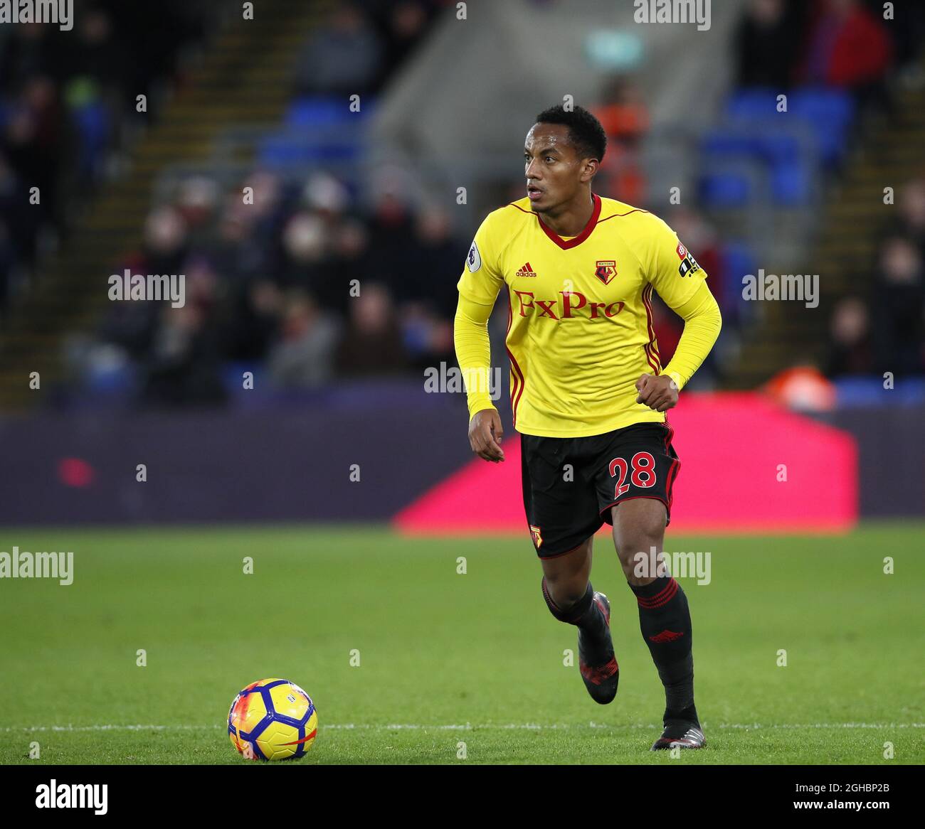 Watford's Andre Carrillo during the premier league match at Selhurst Park Stadium, London. Picture date 12th December 2017. Picture credit should read: David Klein/Sportimage via PA Images Stock Photo