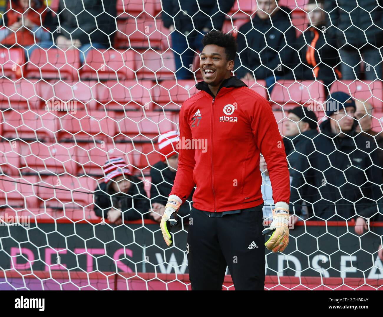 Jamal Blackman of Sheffield Utd during the Championship match at Bramall Lane Stadium, Sheffield. Picture date 26th December 2017. Picture credit should read: Simon Bellis/Sportimage via PA Images Stock Photo