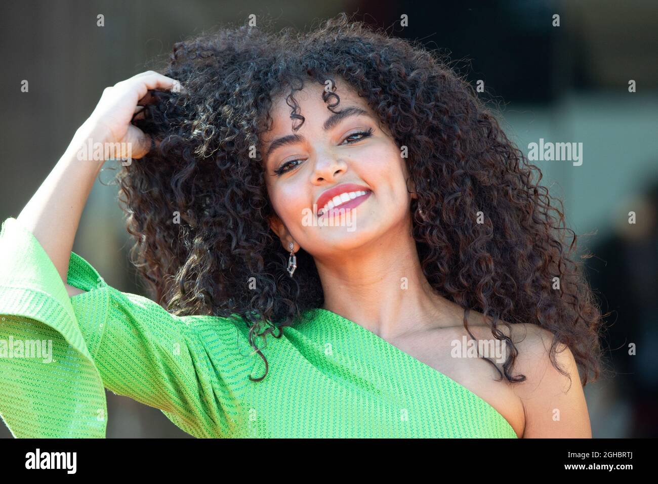 Lido Di Venezia, Italy. 05th Sep, 2021. Ajwa Aljoudi attends the red carpet of the movie "Sundown" during the 78th Venice International Film Festival on September 05, 2021 in Venice, Italy. © Photo: Cinzia Camela. Credit: Independent Photo Agency/Alamy Live News Stock Photo