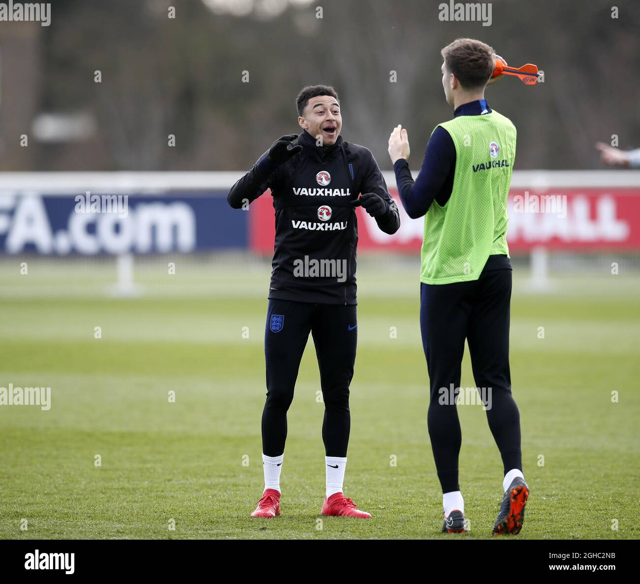 England s Jesse Lingard during a training session at St George s Park Burton. PRESS ASSOCIATION Photo. Picture date Monday May 28 2018. See PA story SOCCER England. Photo credit should read Nick Potts...