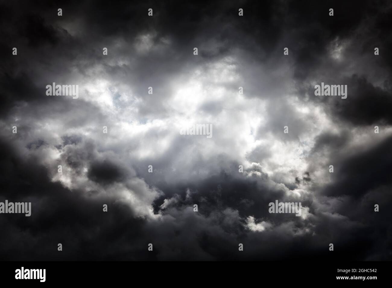 Dramatic Dark Clouds before Thunder Storm and Rain Stock Photo - Alamy