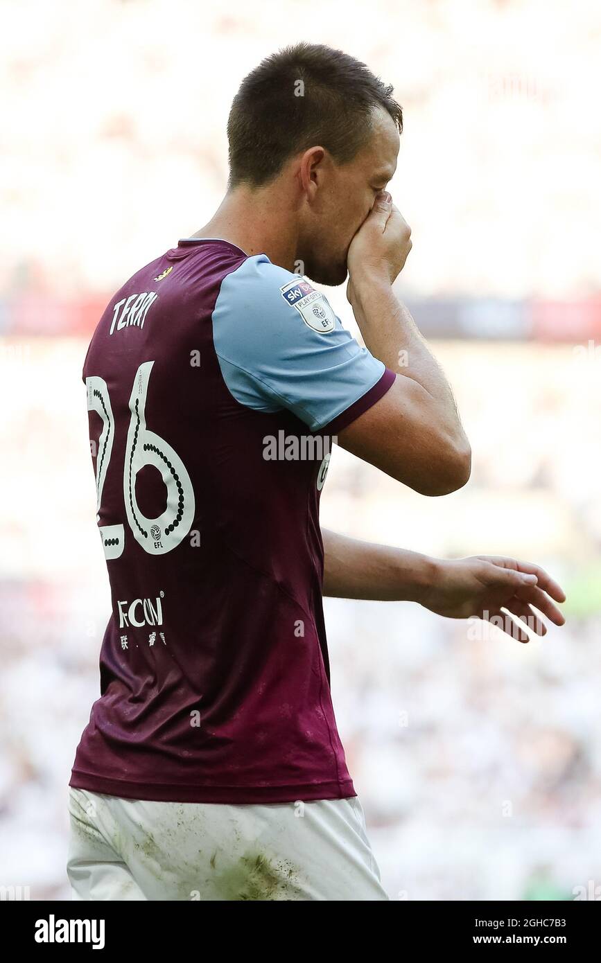Aston Villa's John Terry after the championship playoff final match at Wembley Stadium, London. Picture date 26th May 2018. Picture credit should read: Charlie Forgham-Bailey/Sportimage via PA Images Stock Photo