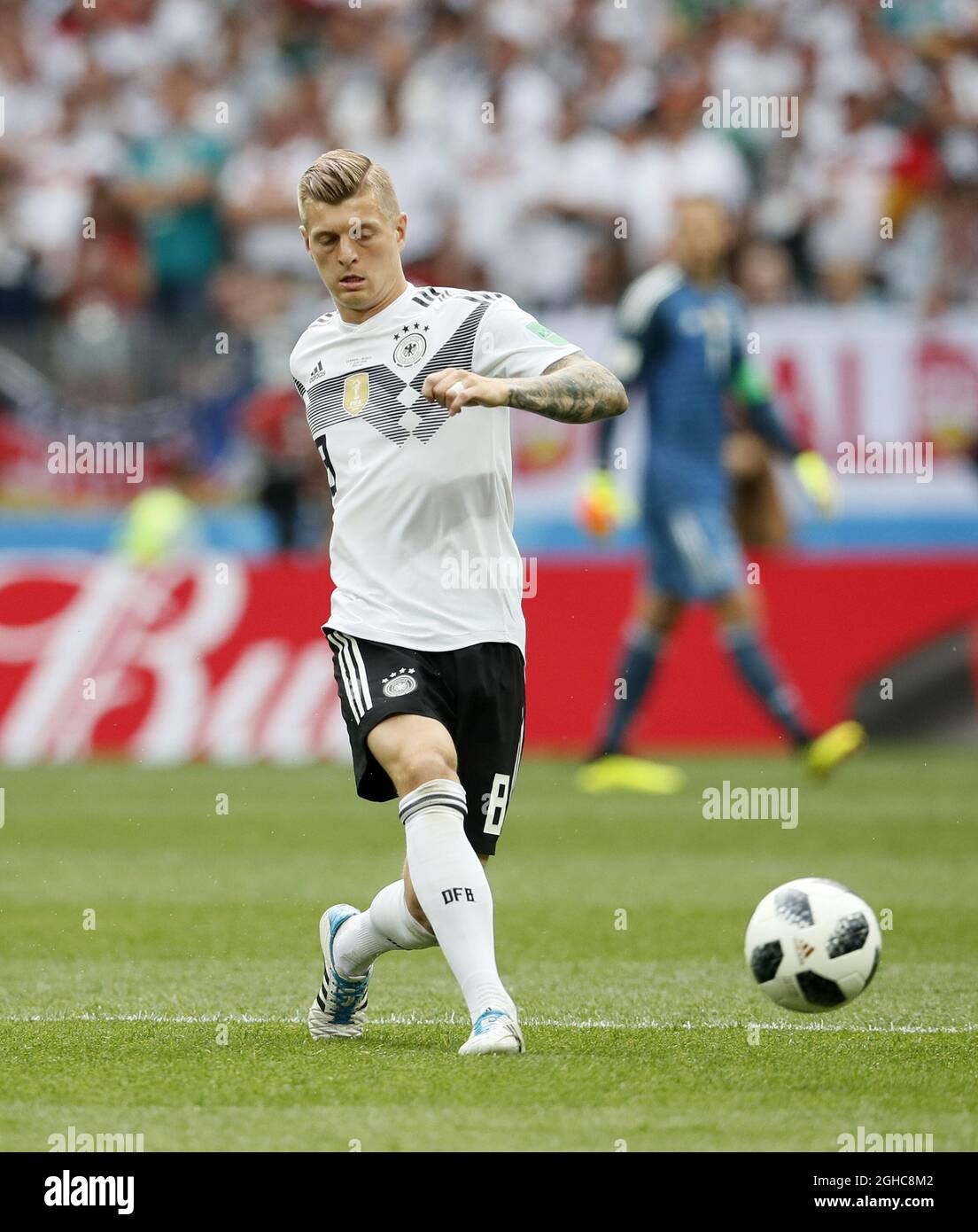 Germany's Toni Kroos in action during the FIFA World Cup 2018 Group F match at the Luzhniki Stadium, Moscow. Picture date 17th June 2018. Picture credit should read: David Klein/Sportimage via PA Images Stock Photo