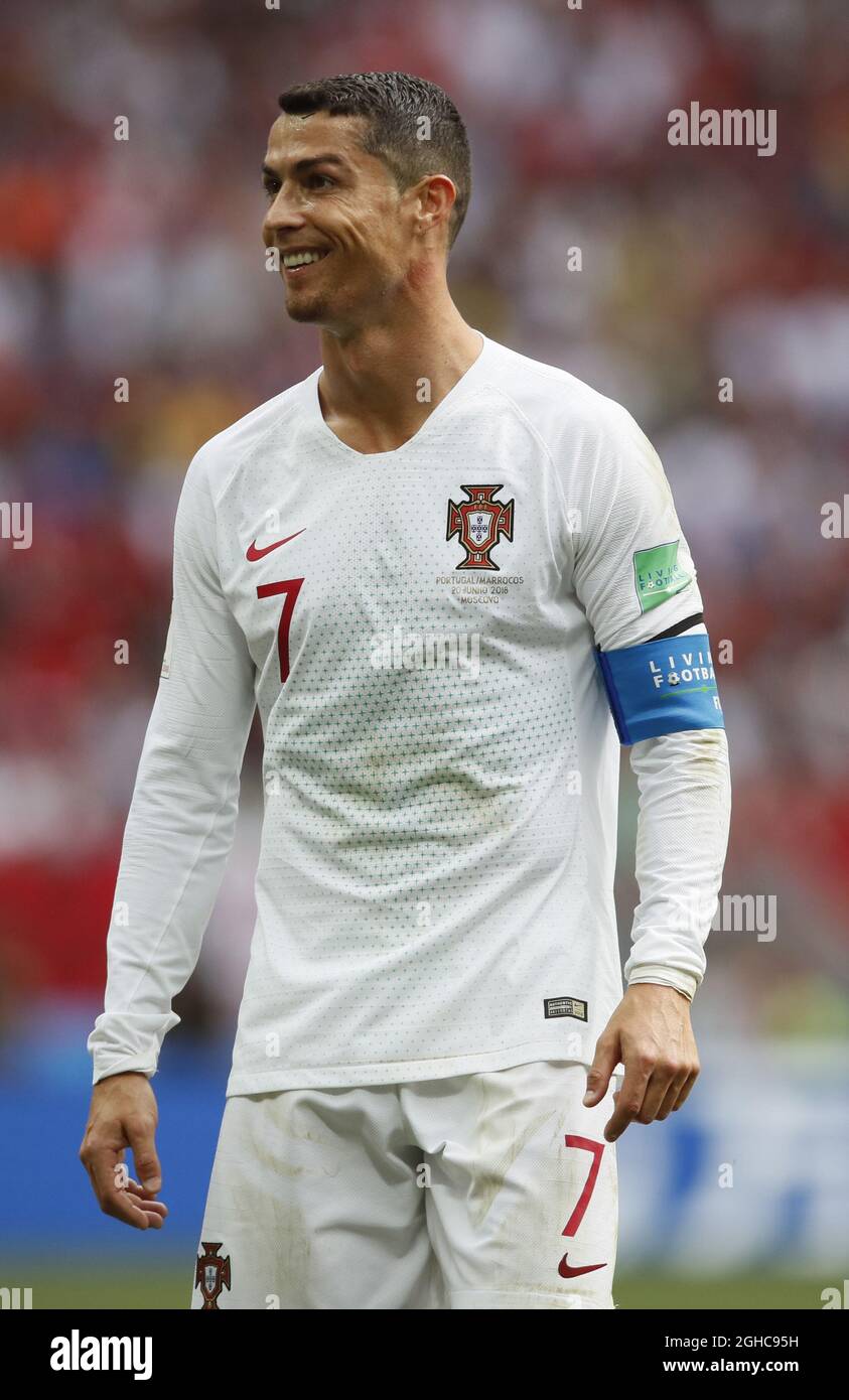 Cristiano Ronaldo of Portugal during the FIFA World Cup 2018 Group B match  at the Luzhniki Stadium, Moscow. Picture date 20th June 2018. Picture  credit should read: David Klein/Sportimage via PA Images