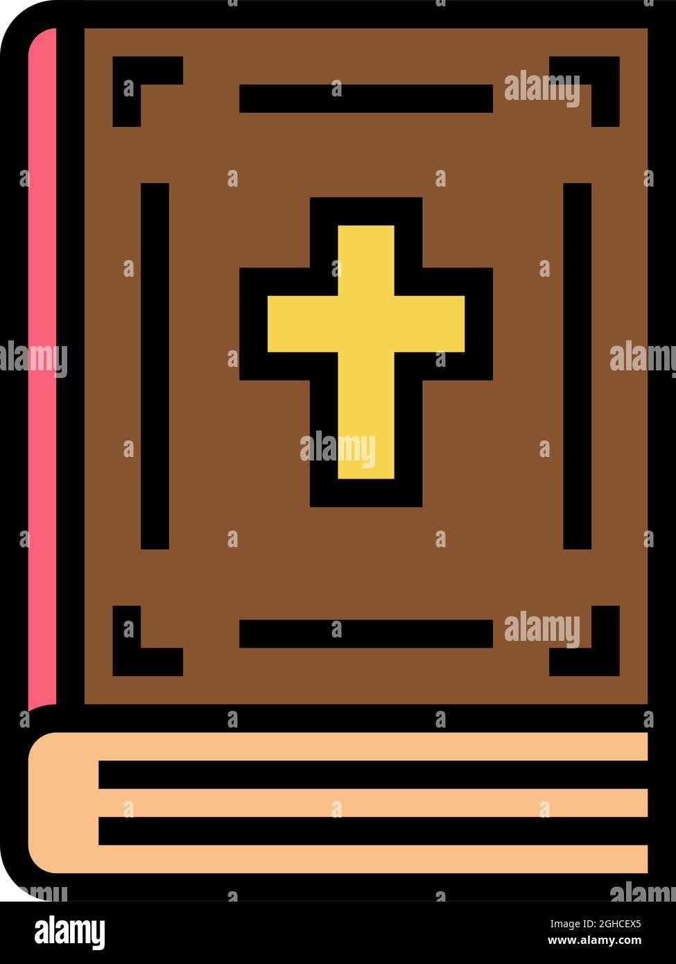 bible christianity book color icon vector illustration Stock Vector ...