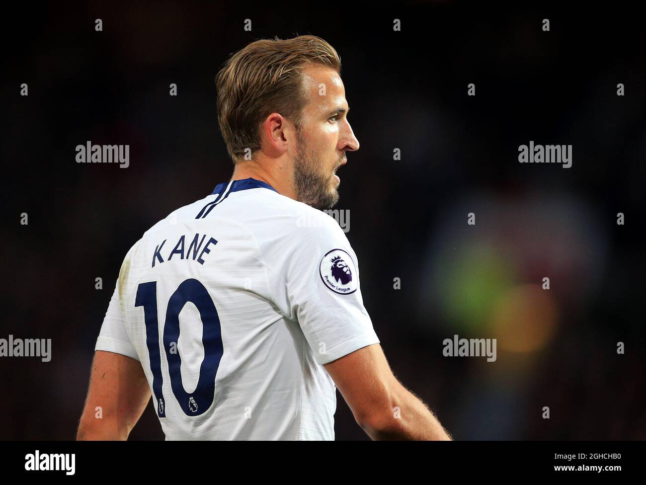 Tottenham Hotspur's Harry Kane during the Premier League match at Old Trafford Stadium, Manchester. Picture date 27th August 2018. Picture credit should read: Matt McNulty/Sportimage via PA Images Stock Photo