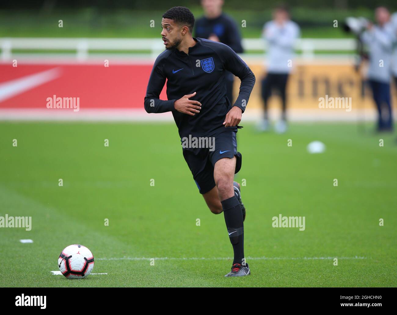 Jake Clarke-Salter of England during the England U21 squad training session at St George's Park, Burton on Trent. Picture date 4th September 2018. Picture credit should read: Nigel French/Sportimage via PA Images Stock Photo