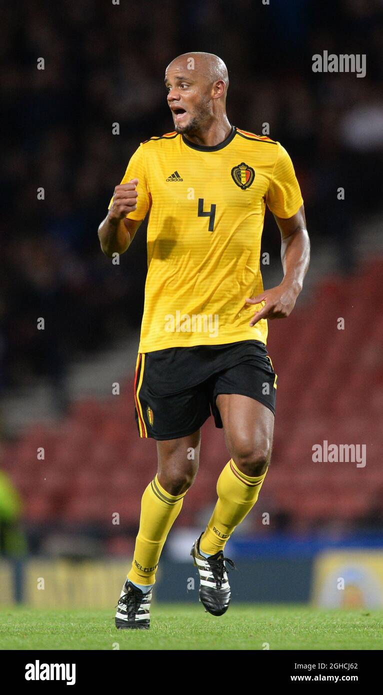 Vincent Kompany of Belgium during the International Friendly match at Hampden Park, Glasgow. Picture date 7th September 2018. Picture credit should read: Richard Lee/Sportimage via PA Images Stock Photo