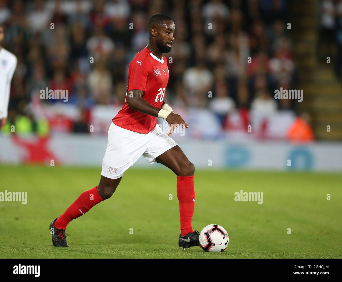Johan Djourou of Switzerland during the International Friendly match at the King Power Stadium, Leicester. Picture date 11th September 2018. Picture credit should read: Nigel French/Sportimage via PA Images Stock Photo