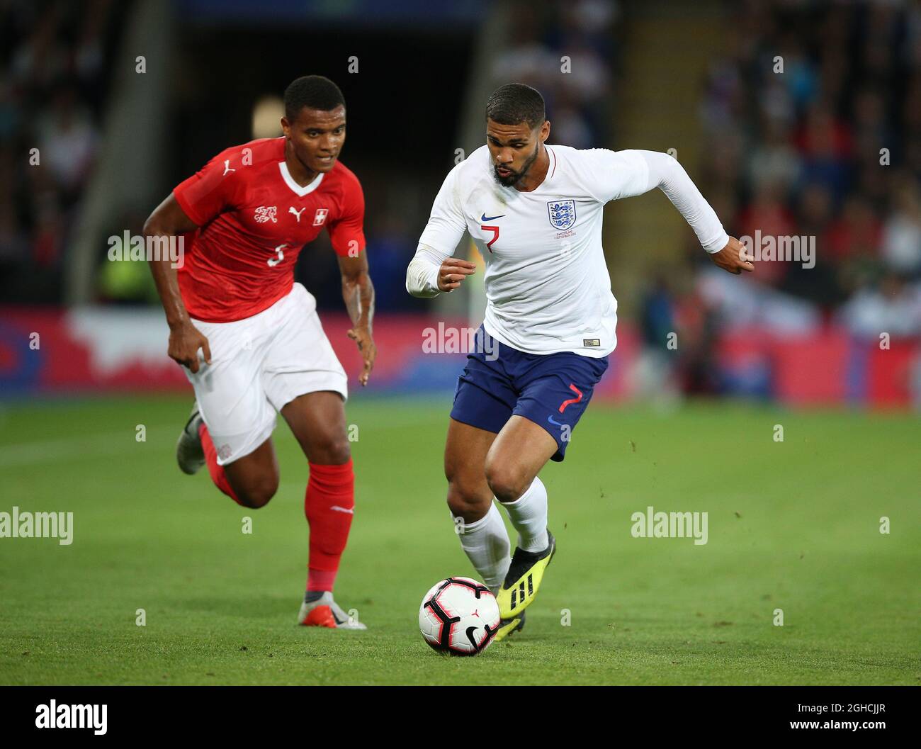 Loftus England Ruben Loftus-Cheek of England gets round Manuel Akanji of Switzerland ...
